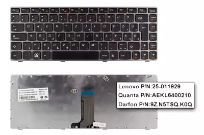 Lenovo IdeaPad Z470 bronz magyar laptop billentyűzet