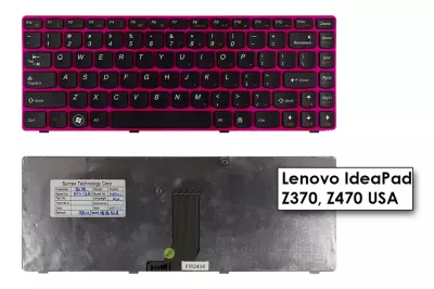 Lenovo IdeaPad Z470 pink US angol laptop billentyűzet