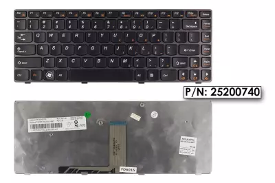 Lenovo IdeaPad Z470 szürke US angol laptop billentyűzet