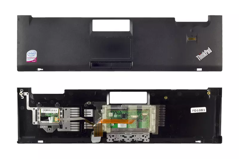 Lenovo ThinkPad T400 használt palm rest, felső fedél touchpaddal és ujjlenyomat olvasóval, 42X4847