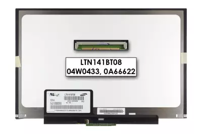 Gyári új matt 14.1'' (1440x900) LED SLIM kijelző Lenovo ThinkPad T410 (csatlakozó: 40 pin - elől)