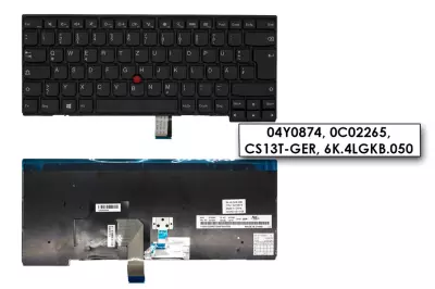 Lenovo ThinkPad Edge E455 fekete német  laptop billentyűzet