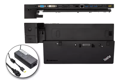 Lenovo ThinkPad T440, T540p gyári új ThinkPad Ultra Dock (Type 40A2) dokkoló 90W-os adapterrel (20V 4.5A) (00HM917)