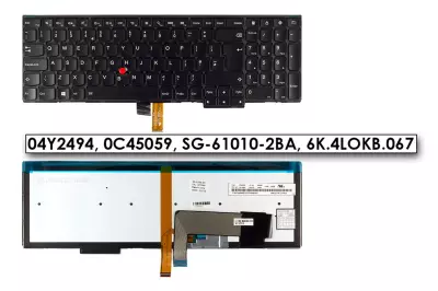 Lenovo ThinkPad T540P, W540, L540 gyári új UK angol háttér-világításos billentyűzet (04Y2494)
