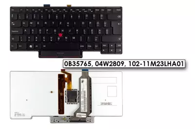 Lenovo Thinkpad X1 Carbon (1. generáció) gyári új magyar háttér-világításos billentyűzet (0B35765, 04W2809)