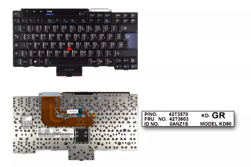 Lenovo ThinkPad X300, X301 német billentyűzet, FRU 42T3603