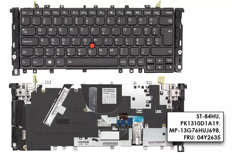 Lenovo ThinkPad Yoga 12, Yoga S1 (Type 20CD, 20C0)  gyári új magyar billentyűzet (04Y2635, 00HT999)