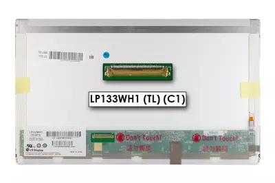 Gyári új fényes 13.3' HD (1366x768) LED kijelző (csatlakozó: 40 pin - bal) LP133WH1-TLC1