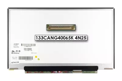 Gyári új fényes 13.3' HD (1366x768) LED Slim kijelző (csatlakozó: 40 pin - jobb)