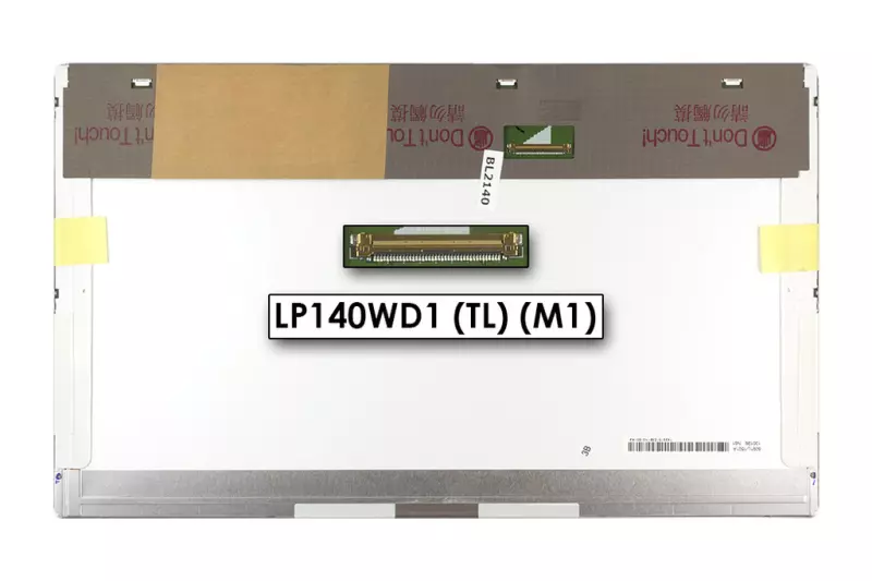 Gyári új matt 14.0' HD+ (1600x900) LED kijelző (csatlakozó: 40 pin - bal)