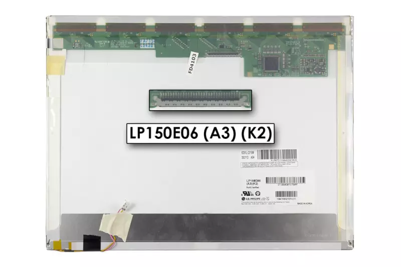 LG LP150E06-A3K2 SXGA+ 1400x1050 használt B kategóriás (csíkos) kijelző