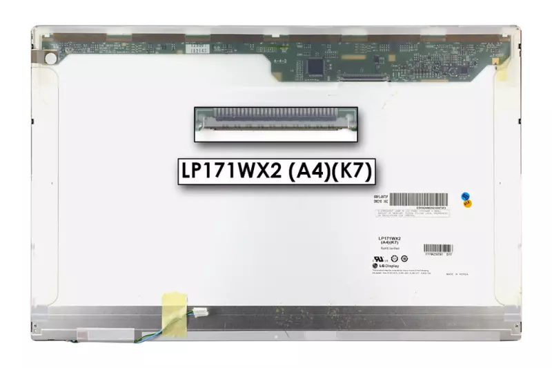 LG LP171WX2-A4K7 17'' 1440*900 WXGA+ használt fényes kijelző
