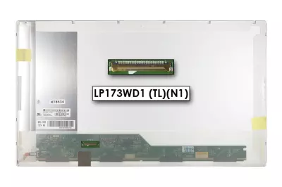 Gyári új fényes 17.3'' HD+ (1600x900) LED kijelző (csatlakozó: 40 pin - bal)