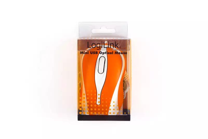 LogiLink mini USB-s narancssárga optikai egér
