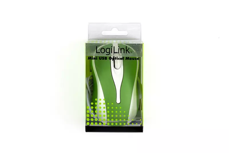 LogiLink mini USB-s zöld optikai egér