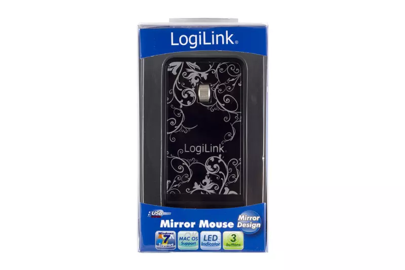 LogiLink USB-s vezetékes, mintás NŐI tükör egér, ID0056