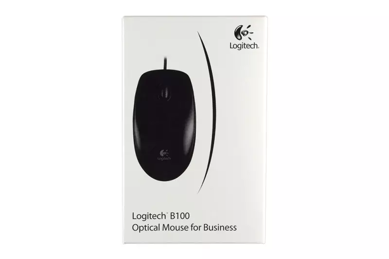 Logitech B100 USB fekete optikai vezetékes egér (910-003357)