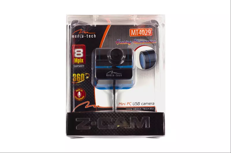 Media-Tech 1.3 megapixeles USB-s webkamera beépített mikrofonnal (MT4029)