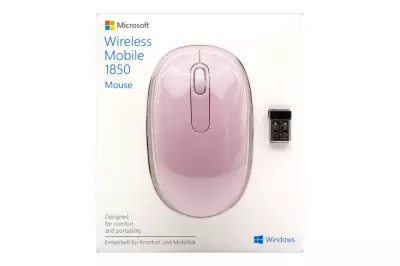 Microsoft Wireless Mobile 1850 USB-s vezeték nélküli Rózsaszín optikai egér ( U7Z-00023 )