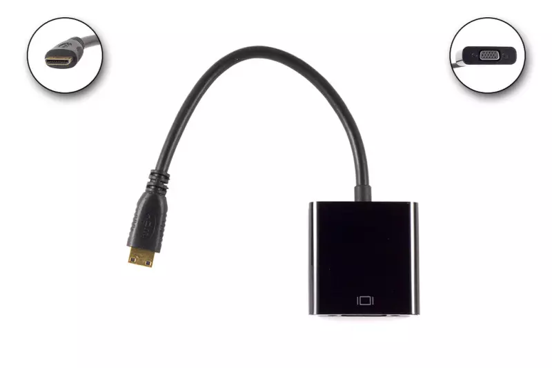 Mini HDMI - VGA átalakító kábel