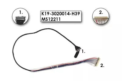 MSI EX300, PR200, PR210 gyári új LCD kijelző kábel (K19-3020014-H39)