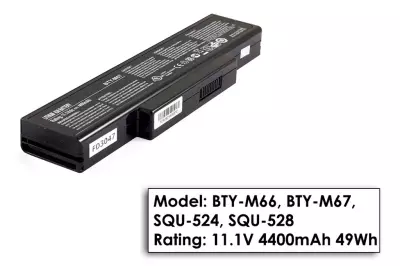 MSI MegaBook BTY-M66, BTY-M67 gyári új 6 cellás akkumulátor