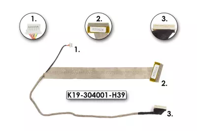 MSI Megabook GX600 használt LCD kábel (15.4inch)(K19-304001-H39)