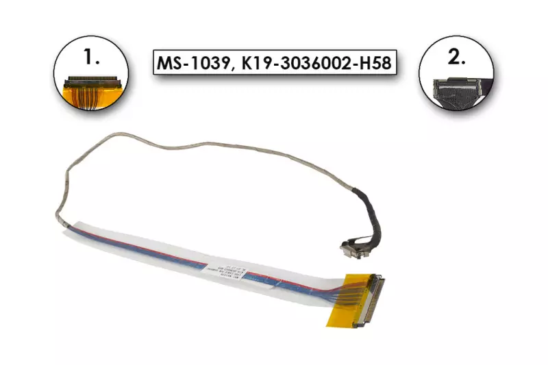MSI VR601X, MS-163C használt kijelző kábel (MS-1039)