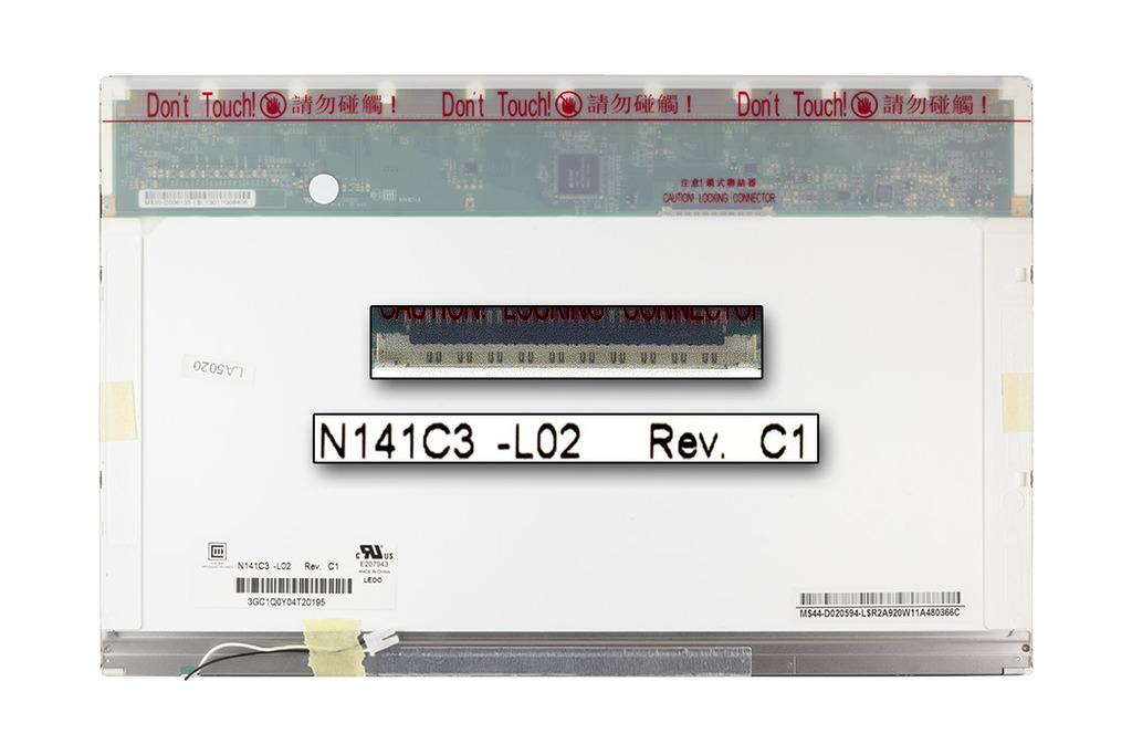 N141C3-L02 WXGA+ 1440x900 CCFL fényes kijelző