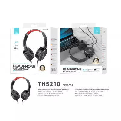 Techancy sztereó fejhallgató mikrofonnal (TH5210)