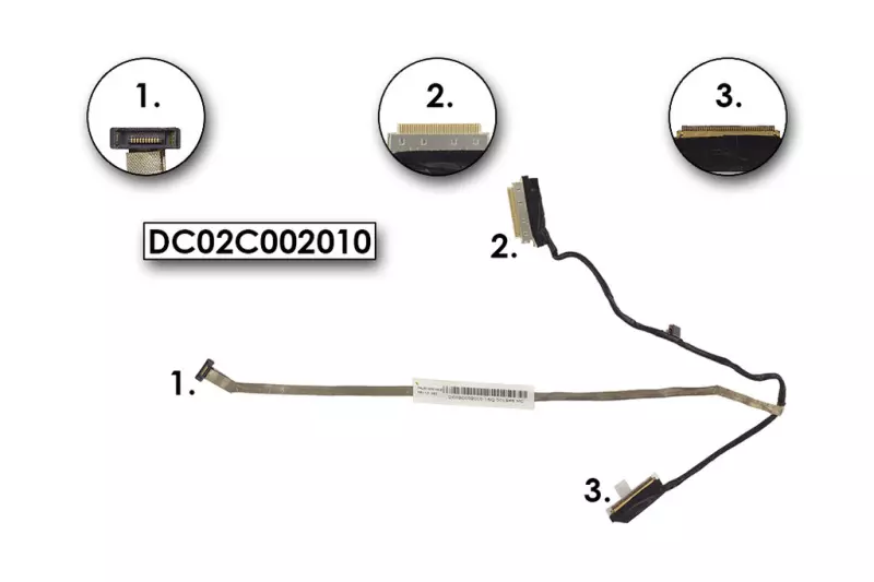 Packard Bell EasyNote NX69 használt kijelző kábel (DC02C002010)