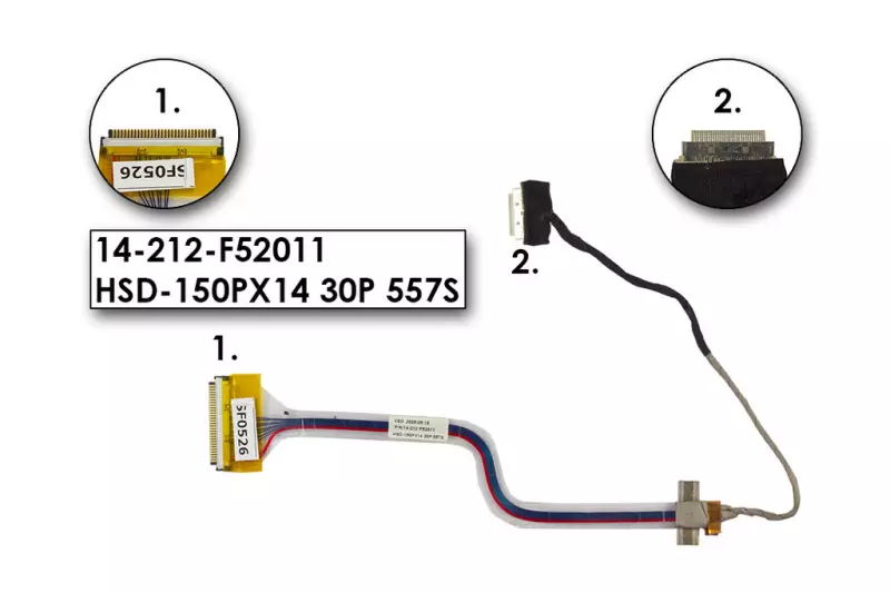 Prestigio 301S, ECS  iBuddy A530 netbookhoz használt LCD kábel (14-212-F52011)