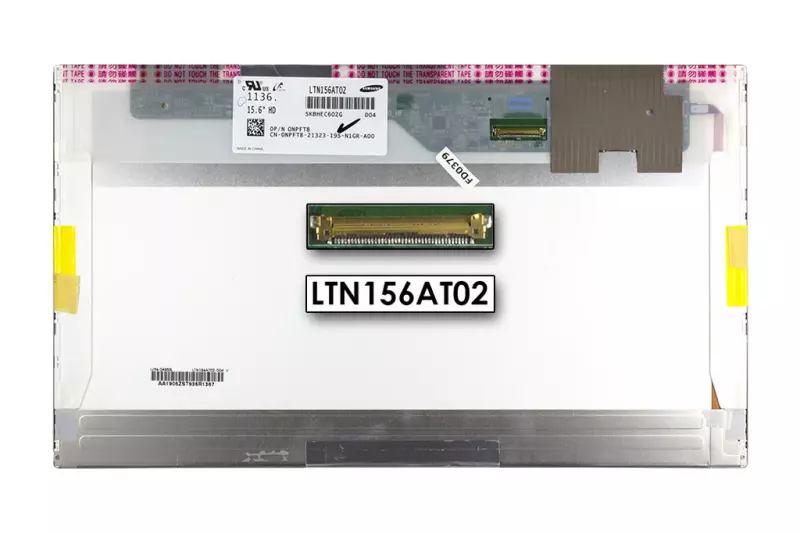 Samsung LTN156AT02-D04 használt 15,6 inch WXGA 1366x768 HD LED fényes kijelző (DPN 0NPFT8)