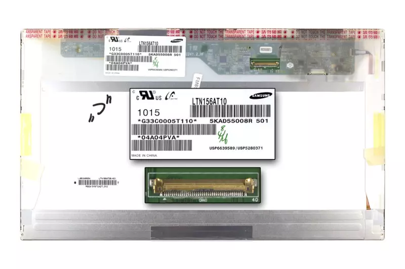 Samsung LTN156AT10 15,6 inch WXGA 1366x768 C kategóriás használt kijelző