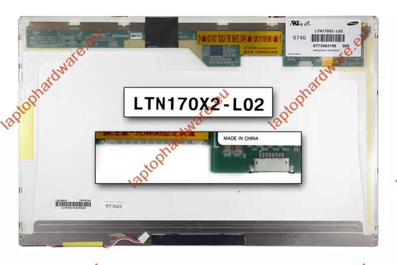 Samsung LTN170X2-L02 17 inch CCFL WXGA+ 1440x900 használt fényes kijelző