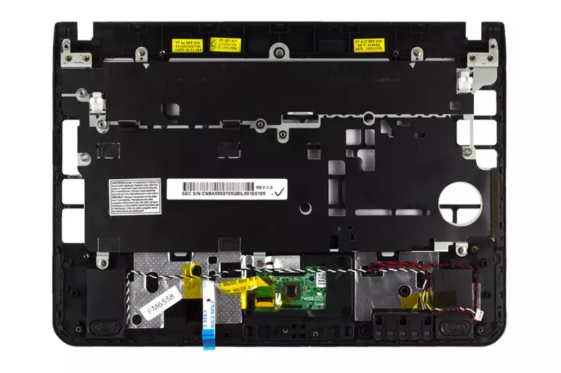 Samsung N210 használt fekete felső fedél touchpaddal (BA75-02444Q)