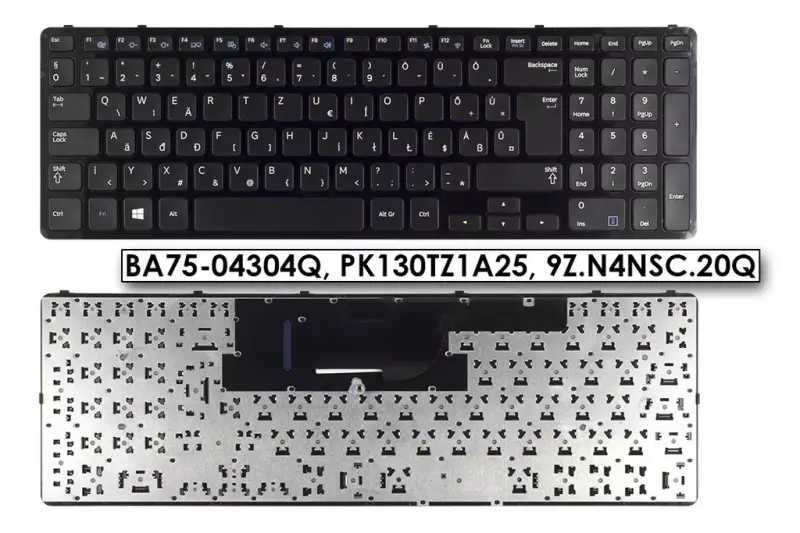Samsung NP365E5C, NP350E5X MAGYAR laptop billentyűzet, BA75-04304Q