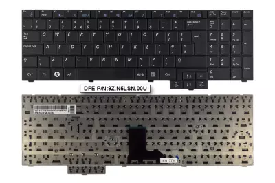 Samsung P sorozat P580 fekete UK angol laptop billentyűzet
