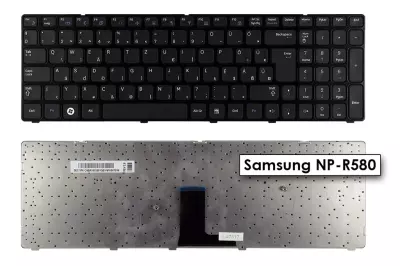 Samsung NP sorozat NP-R580 fekete magyar laptop billentyűzet