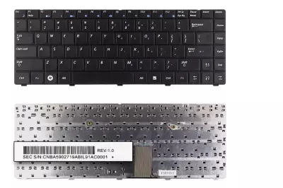 Samsung NP sorozat NP-RV408 fekete US angol laptop billentyűzet