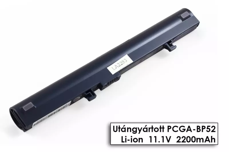 Sony Vaio PCG-161L, PCG-C1C, PCG-N505 helyettesítő új 3 cellás kék akkumulátor (PCGA-BP51, PCGA-BP52)