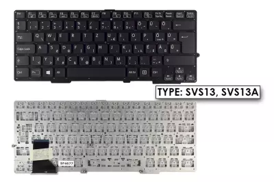 Sony Vaio SVS13P fekete magyar laptop billentyűzet