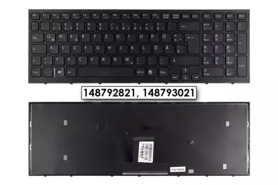 Sony VPC sorozat VPC-EB43FX fekete német  laptop billentyűzet