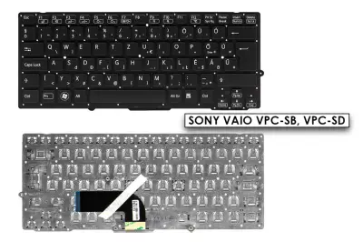 Sony Vaio VPC-SB, VPC-SD gyári új magyar fekete billentyűzet