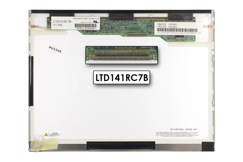 Toshiba LTD141EC7B 14,1 inch XGA(1024x768) használt matt LCD kijelző