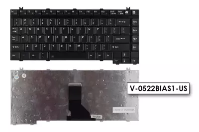 Toshiba Satellite A85 sorozat fekete US angol laptop billentyűzet