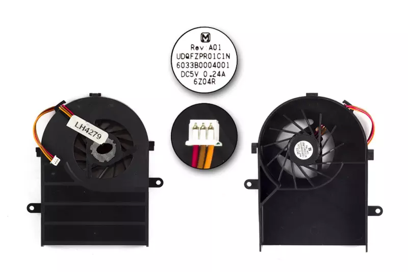 Toshiba Satellite A100, A105, Tecra A7 gyári új hűtő ventilátor (Panasonic UDQFZPR01C1N)