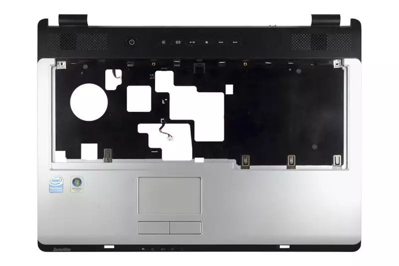 Toshiba Satellite L350 használt felső fedél touch paddal ,média vezérlővel, stereo hangszóróval (V000140190)