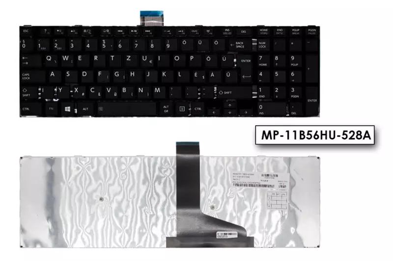 Toshiba Satellite M50-A fekete magyar laptop billentyűzet