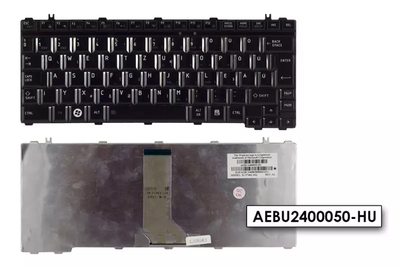 Toshiba Satellite U400, U405, U500 gyári új magyar billentyűzet (AEBU2400050-HU)
